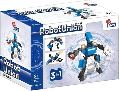 Blloqe ndërtimi ALLEBLOX Robot, 33 copa, shumëngjyrëshe