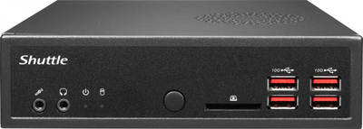 PC i vogël barebone Shuttle XPC Slim DH32U, Pentium Gold 7505, pa RAM, i zi