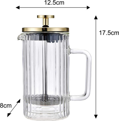 French press Klausberg KB7759, 0.35L, xham borosilikat, e artë