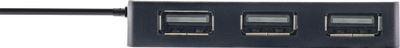 Hub USB InLine 2.0, 4 porta, 30cm, i zi