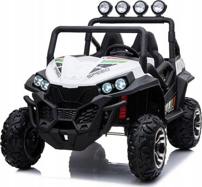Buggy elektrik për fëmijë LEAN CARS S2588, me telekomandë, funksion muzikor, i bardhë