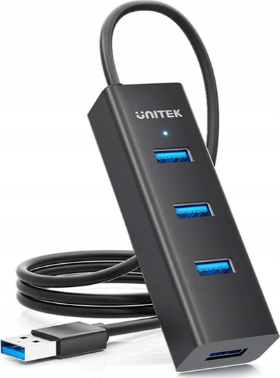 Hub USB Unitek Y-3089V01, 4x USB-A, 3.1 Gen1, i zi