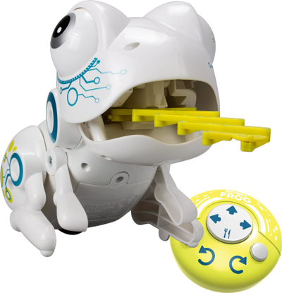 Lodër interaktive ROBO FROG, telekomandë, lojë kapje monedhash, jeshile