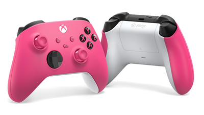 Kontroller pa tel Microsoft Xbox Series, Bluetooth, për PC edhe Xbox, rozë me të bardhë