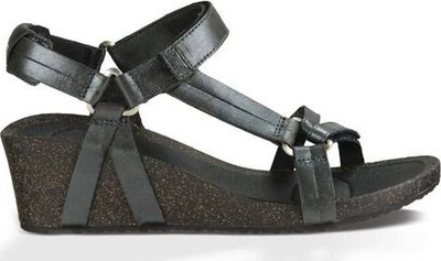 Sandale gocash Teva Ysidro Universal Wedge Metallic, me platformë, kafe metalike