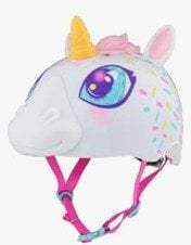 Helmetë fëmijësh C-preme Unicorn, madhësia S 50-54 cm, e bardhë
