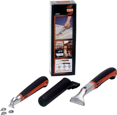 Сет стругалки Bahco SCRAPER SET 625 650, 3 карбидни сечива, двокомпонентна рачка