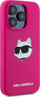 Маска за телефон Karl Lagerfeld Choupette Head, силикон, за iPhone 15 Pro Max, розова