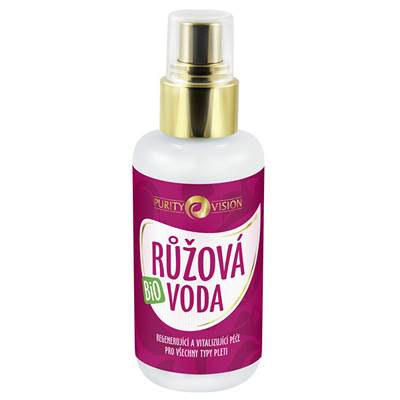 Ujë trëndafili Purity Vision Rose Water Damask, 100% natyral, për fytyrë