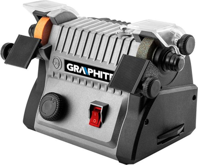 Mulli mini pa kabllo Graphite 58G095, 50mm, 3000‑9000 rpm, gri grafit
