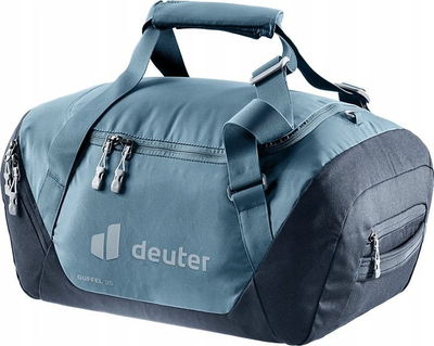 Çantë sportive Deuter Duffel 35, 35L, me rripa shpine, blu e errët