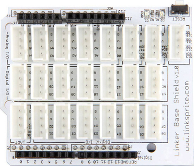 Pllakë zgjeruese Linker Kit PcDuino Arduino LK-Base-ARD, deri 24 module, me buton reset