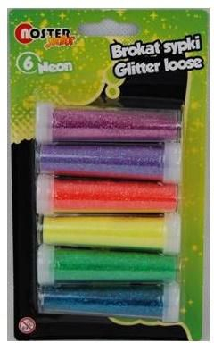 Gliter dekorativ Noster Neon, 7g, 6 ngjyra