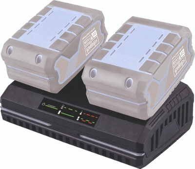 Двоен полнач за батерии Шепах SDBC 4.5A, 20V литиум-јонски, црн