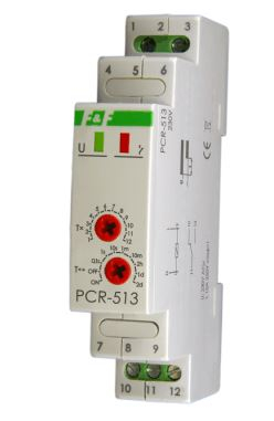 Rele kohore F&amp;F PCR-513 UNI, 12-264V AC/DC, 10A, gri