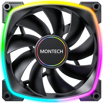 Ventilator PC Montech AX140 PWM, 140mm, ARGB, i zi