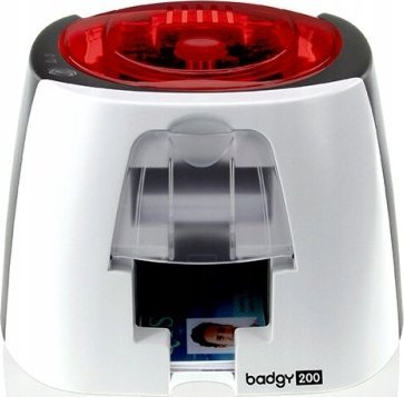 Printer kartash Evolis Badgy 200, termik me ngjyra, 300 dpi, i bardhë