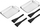 Set tiganësh skare HI BBQ Grill Pan, 6 copë, çelik inoks, argjendtë