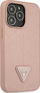 Futrollë Guess Saffiano Triangle Logo për iPhone 14 Pro 6.1", hardcase, rozë