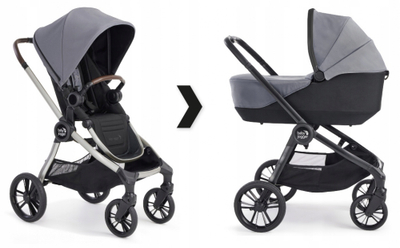 Karrocë për bebe Baby Jogger City Sights, 2 në 1, shasi alumini, gri e errët