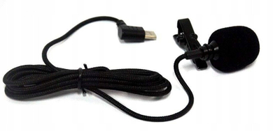 Лавалиер микрофон SJCAM USB Type-C, за SJ8 SJ9 SJ10 C200, црн