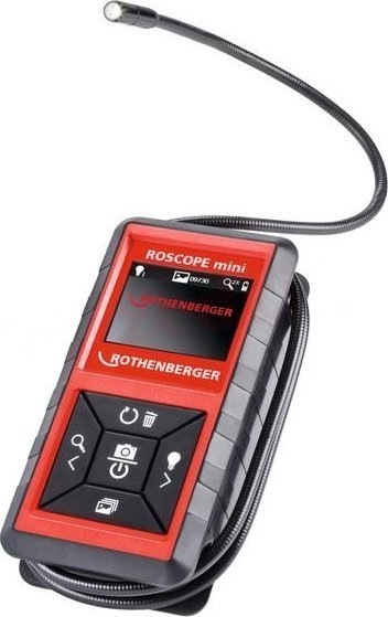 Kamerë inspektimi Rothenberger ROSCOPE MINI, kabllo 120cm, rrotullim imazhi 180°, e kuqe