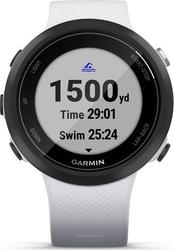 Smartwatch Garmin Swim 2, GPS, mat rrahjet e zemrës, White Stone