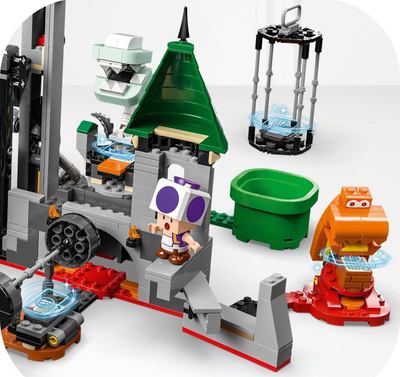 Lodër LEGO Super Mario Dry Bowser Castle Battle 71423, set zgjerues, mbi 1300 pjesë, shumëngjyrëshe