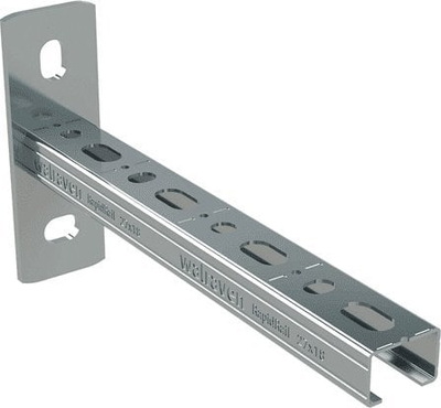 Konsolë muri RapidRail WM0, 27 x 18mm, 150mm, çelik i galvanizum
