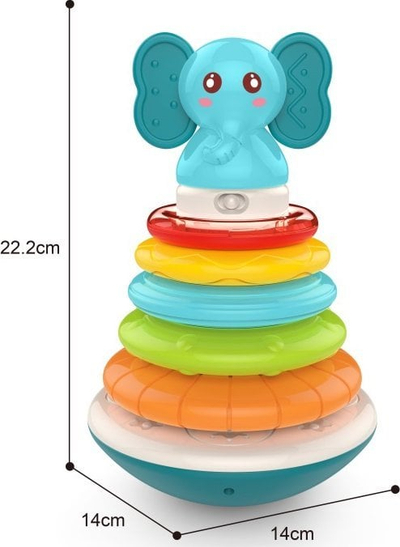 Lodër edukative No Name Educational Elephant Toy, elefant interaktiv, për fëmijë
