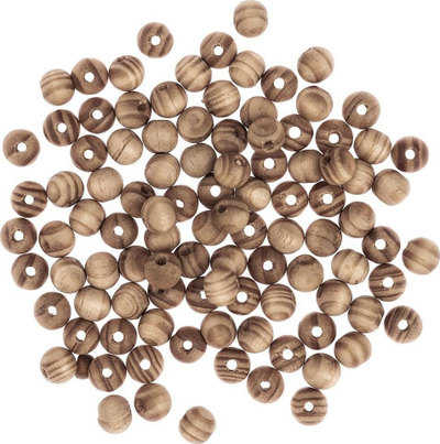Rruaza druri DpCraft prej pishe, 10mm, 100g, ngjyrë natyrale e çelët