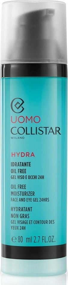 Xhel fytyre dhe sysh Collistar Men Oil Free, hidratues, 80ml