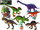Set lodrash me dinozaurë Dinosaur Figures, 6 figura, shumëngjyrëshe