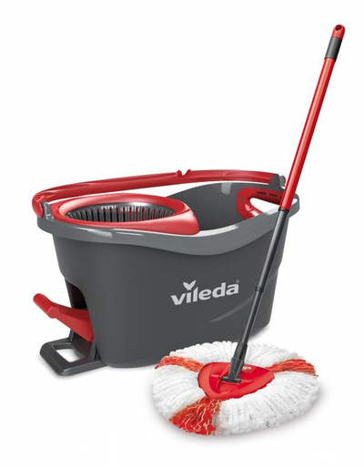Set mop Vileda Turbo 151153 me kovë, sistem rrotullimi, bisht teleskopik