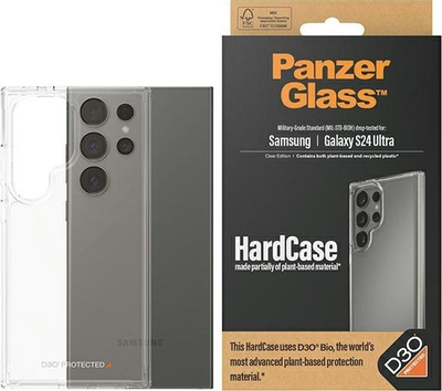 Mbulesë PanzerGlass HardCase D3O për Samsung Galaxy S24 Ultra, transparente