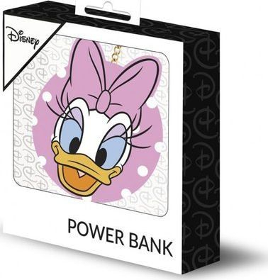 Powerbank Disney Daisy, 2200mAh, 5V 1A, rozë