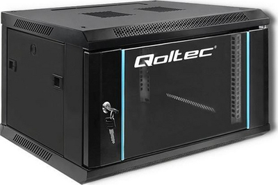 Kabinet i varur Qoltec 6U (54462), 19", i zi