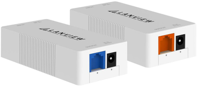 Extender PoE Lanview 100Mb, zgjatje rrjeti, plug and play, i zi