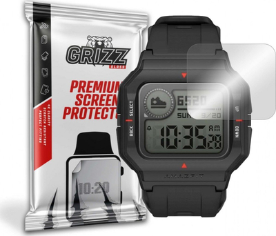 Mbrojtëse ekrani GrizzGlass Matte Film për Amazfit Neo, set me 2 copa, transparente mate