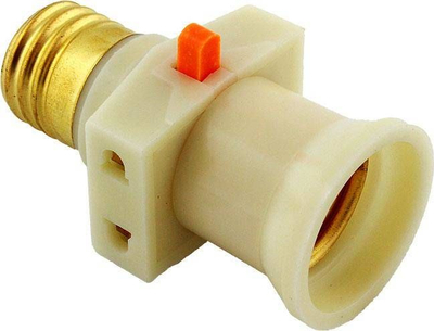 Përshtatës elektrik E27, 2 presa EURO, 220‑250V, i bardhë