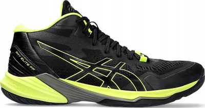 Atlete volejbolli Asics Sky Elite FF MT 2 M 1051A065-004, për në palestër, për burra, të zeza me neon