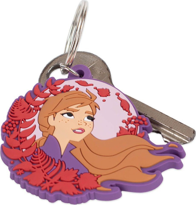 Varëse çelsash Disney Frozen II Anna, 2D, plastikë, vjollcë me shumë ngjyra