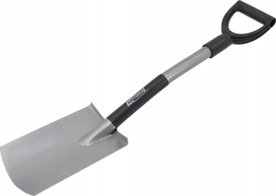 Lopatë kopshti Awtools AW00062, metal, me dorezë D, gri