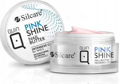 Gjalp për thonj Silcare QUIN Pink Shine, për kujdes të fortë, 12g, rozë