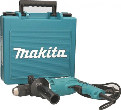 Trapan me goditje Makita HP1631K, i kaltër / zi (HP1631K)