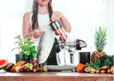 Shtrydhëse frutash Concept Nutriboost LO7250, 65 dB, hapje 76 mm, ngjyrë argjendi