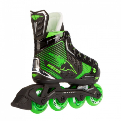 Patina inline Mission Lil Ripper Jr, të rregullueshme 35–38.5, për kalamoj, të zeza