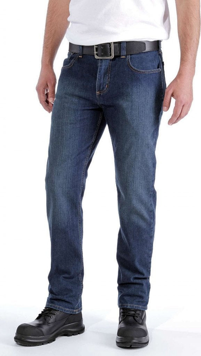 Фармерки Carhartt Rugged Flex Relaxed Fit Straight Superior, 32 32, за мажи, сини