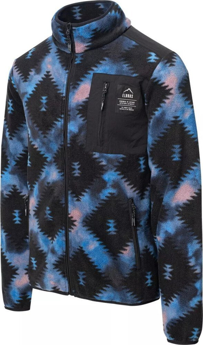 Bluzë fleece Polar Elbrus CLOYNE M, për meshkuj, me zinxhir të plotë, blu