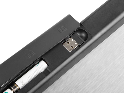 Tastierë me touchpad Natec TURBOT, USB, e zezë / e hirtë